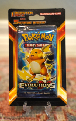 Pokemon TCG XY Evolutions Raichu Blister Booster Pack 5 Card Promo 2016 Sealed - Image 1