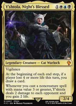 NM-Mint, English MTG Foil Y'shtola, Night's Blessed - Foil Commander: Final Fant - Image 1
