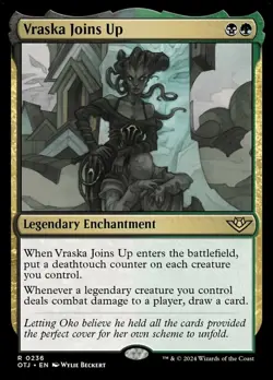 Light Play, English MTG Foil Vraska Joins Up - Foil Outlaws of Thunder Junction - Image 1