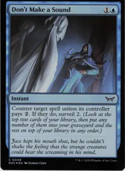 Don't Make a Sound C Duskmourn: House of Horror 49 NM Foil MTG - Image 1