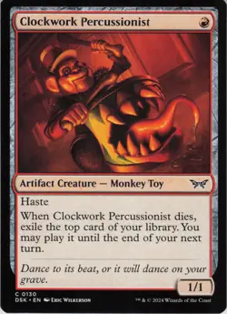 Clockwork Percussionist () C Duskmourn: House of Horror 295 NM MTG - Image 1