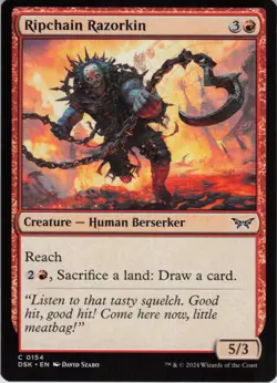 Ripchain Razorkin C Duskmourn: House of Horror 154 NM MTG - Image 1