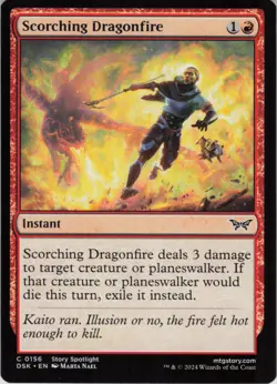 Scorching Dragonfire C Duskmourn: House of Horror 156 NM MTG - Image 1