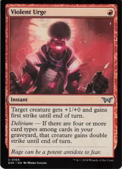 Violent Urge U Duskmourn: House of Horror 164 NM MTG - Image 1