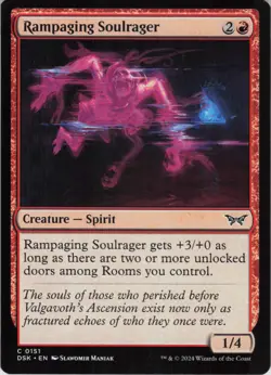 Rampaging Soulrager C Duskmourn: House of Horror 151 NM MTG - Image 1