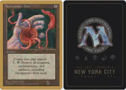 Moderate Play, English MTG Regular Nevinyrral's Disk - Sideboard - Eric Tam - 19 - Image 1