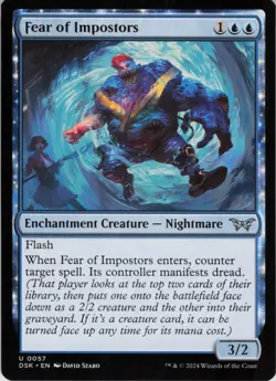 Fear of Impostors U Duskmourn: House of Horror 57 NM MTG - Image 1