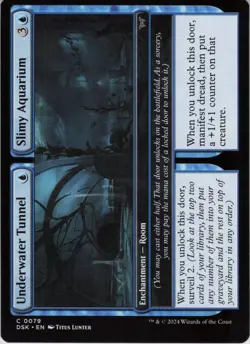 Underwater Tunnel // Slimy Aquarium C Duskmourn: House of Horror 79 NM MTG - Image 1