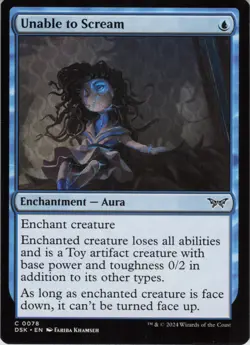 Unable to Scream C Duskmourn: House of Horror 78 NM MTG - Image 1