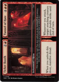 Ticket Booth // Tunnel of Hate C Duskmourn: House of Horror 158 NM MTG - Image 1