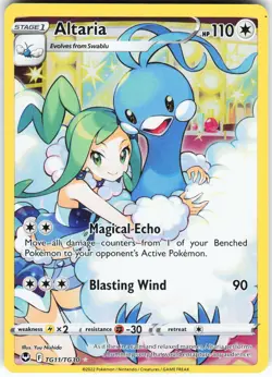 Altaria TG11/TG30 Pokemon SWSH12: Silver Tempest Trainer Gallery Holo Ultra Rare - Image 1