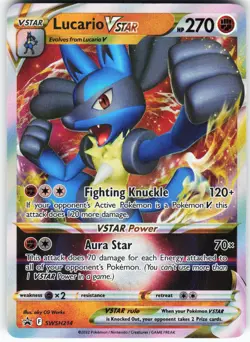 Lucario VSTAR - SWSH214 Pokemon SWSH: Sword & Shield Promo Cards Holo Promo NM - Image 1