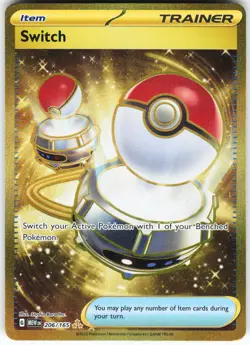 Switch - 206/165 Pokemon SV: Scarlet & Violet 151 Holo Hyper Rare NM - Image 1