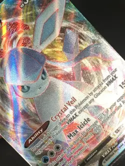 Pokemon TCG Glaceon Vmax 041/203 Evolving Skies Sword & Shield HOLO ULTRA RARE - Image 2