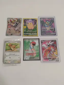 Pokemon Sealed Eevee Promo/Pikachu Full Art 25th/Illustration Rare Holo Cards - Image 1