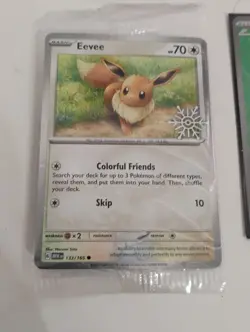 Pokemon Sealed Eevee Promo/Pikachu Full Art 25th/Illustration Rare Holo Cards - Image 4