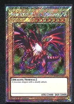 RA04-EN109 Red-Eyes Black Dragon SD1 ART Platinum Secret Rare 1st Edition Yugioh - Image 1