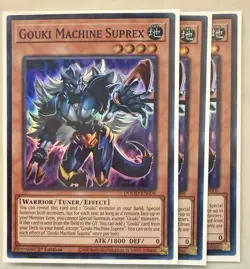 Yugioh! 3x Gouki Machine Suprex DOOD-EN006 Super Rare 1st Ed NM - Image 1