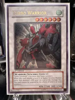 YUGIOH Turbo Warrior CSOC-EN038 Ultimate Rare 1st Edition - Light Play - Image 1