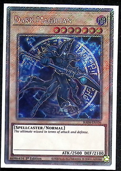 Dark Magician (7th Art) RA04-EN106 Platinum Secret Rare 1st Edition Yugioh - Image 1
