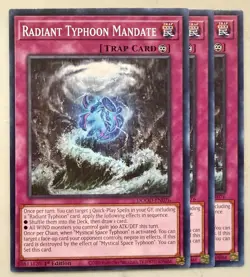 Yugioh! 3x Radiant Typhoon Mandate DOOD-EN076 Common 1st Ed NM - Image 1