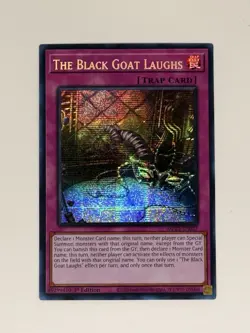 Yugioh The Black Goat Laughs MP25-EN057 1st Edition Prismatic Secret Rare NM - Image 1