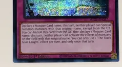 Yugioh The Black Goat Laughs MP25-EN057 1st Edition Prismatic Secret Rare NM - Image 5