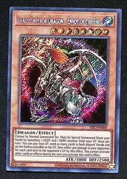 Chaos Emperor Dragon Envoy of The End - IOC EN000 - Secret Rare - Yugioh - Image 1
