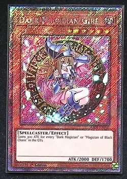 Dark Magician Girl RA04-EN107 Platinum Secret Rare 3rd Art 1st Edition Yugioh - Image 1