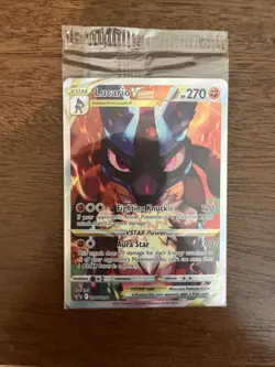 Lucario VSTAR Promo SWSH291 Crown Zenith ETB Pokemon Card English - SEALED - Image 3