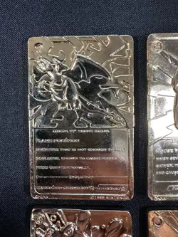 (4) 1999 Pokemon 23K Gold Plated Card Burger King Charizard Pikachu Poliwhirl - Image 5