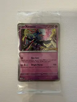 Pokemon Xerneas Card Mega Evolutions Stamp Promo 064/132 Sealed - RARE 🔥 - Image 3