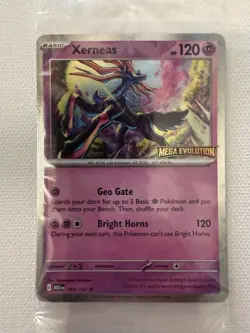 Pokemon Xerneas Card Mega Evolutions Stamp Promo 064/132 Sealed - RARE 🔥 - Image 5