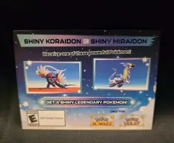 Shiny Miraidon Koraidon Code GameStop Pokemon - Physical PROMO Card- Unused Code - Image 1
