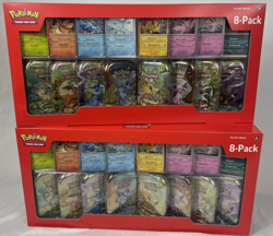 Pokemon TCG Prismatic Evolutions 8 Mini-Tin Bundle w/Promo Cards NEW (LOT OF 2) - Image 1