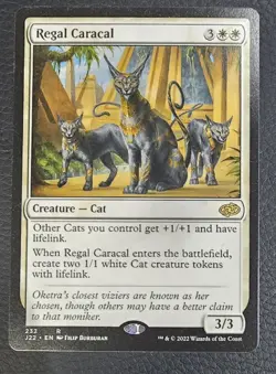 Regal Caracal Jumpstart 2022 Regular MTG NM Magic Card - Image 1