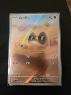Pokemon TCG Sandile Illustration Rare Card 216/198 Scarlet & Violet Base Set - Image 1