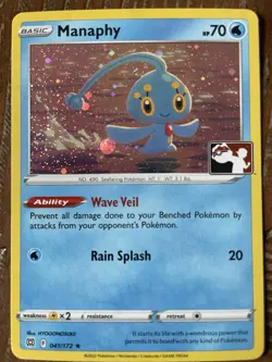 Manaphy 41/172 Holo Pokemon Play! Prize Pack Series 3 Promo Card NM - Image 1
