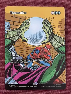 Traumatize FULL ART NM/M MTG Spiderman Magic Card - Image 1