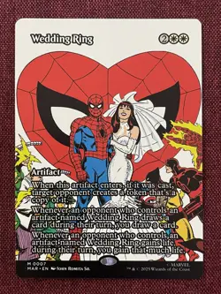 Wedding Ring FULL ART NM/M MTG Spiderman Magic Card - Image 1