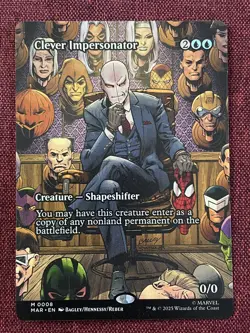 Clever Impersonator FULL ART NM/M MTG Spiderman Magic Card Marvel - Image 1