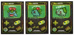 Game Boy Color Pokemon HOLO CARDS BULBASAUR, IVYSAUR, VENUSAUR - Image 1