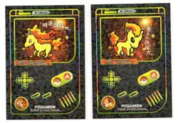 Game Boy Color Pokemon HOLO CARDS PONYTA & RAPIDASH - Image 1