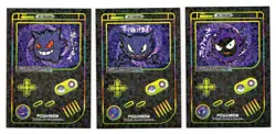 Game Boy Color Pokemon HOLO CARDS GASTLY, HAUNTER, GENGAR - Image 1