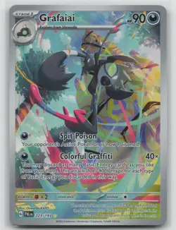Pokemon Card Grafaiai Illustration Rare SV02: Paldea Evolved 223/193 NM - Image 1