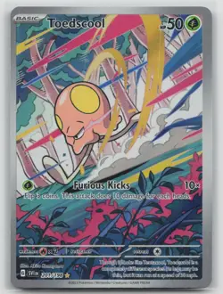 Pokemon Card Toedscool Illustration Rare SV01: Scarlet & Violet Base Set 201/198 - Image 1