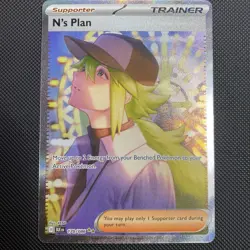N's Plan 170/086 Pokemon Black Bolt Card SIR Special Illustration Rare (22) - Image 1