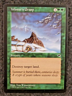Winter's Grasp MTG Tempest Ucommon NM Never Played Single Card.........(DS3D1J8) - Image 1