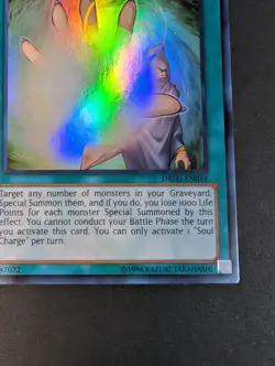 Yugioh TCG - 1x Soul Charge - DRLG-EN014 - NM/LP - Super Rare - 2014 - Unlimited - Image 4