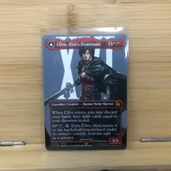 Clive, Ifrit's Dominant M 0385 (Borderless) FIN Final Fantasy MTG NM EN - Image 1
